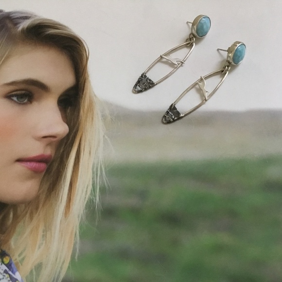 Mosaic Smith (Etsy) Artisan Crafted Larimar & Sterling Silver Earrings: NWOT! - Picture 3 of 6